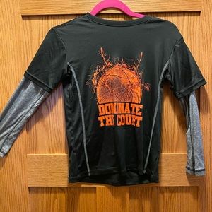 Boys long sleeve basketball shirt